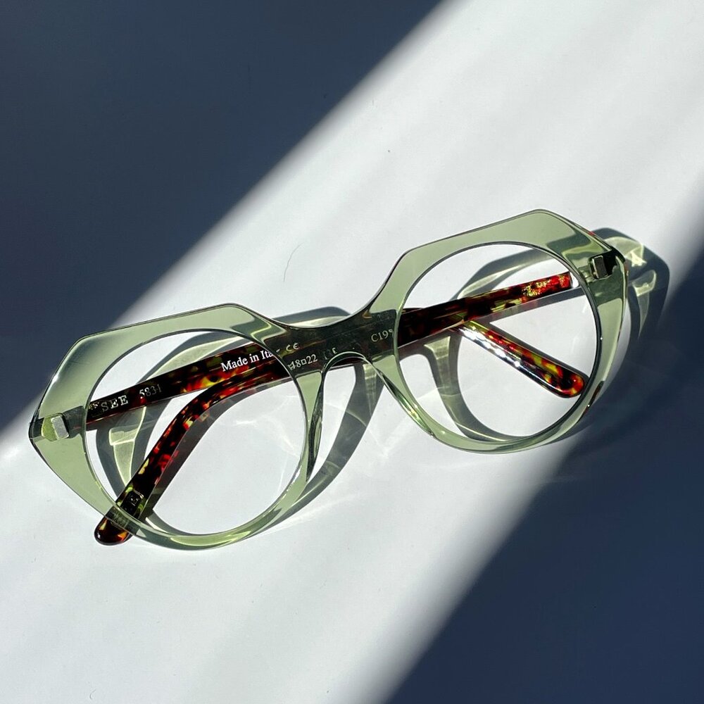 SEE Eyewear 5831 Green / Tortoise Arms Glasses